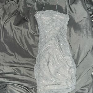 Silver rhinestone dress